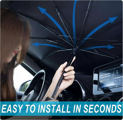 Car Sun Shade Protector Umbrella Style - Auto Front Screen Sunshade Covers Car Sun Protector